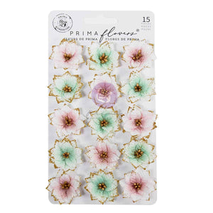 Prima Christmas Blush by Frank Garcia Snowy Morning Dimensional Flowers