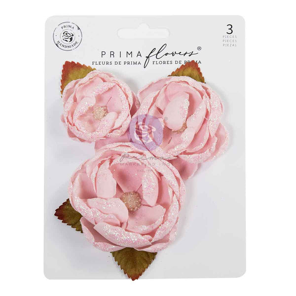 Prima Christmas Blush by Frank Garcia Festive Feeling Dimensional Flowers