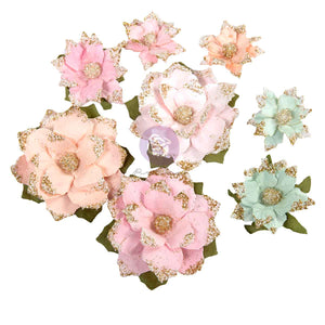 Prima Christmas Blush by Frank Garcia Warm & Cozy Dimensional Flowers