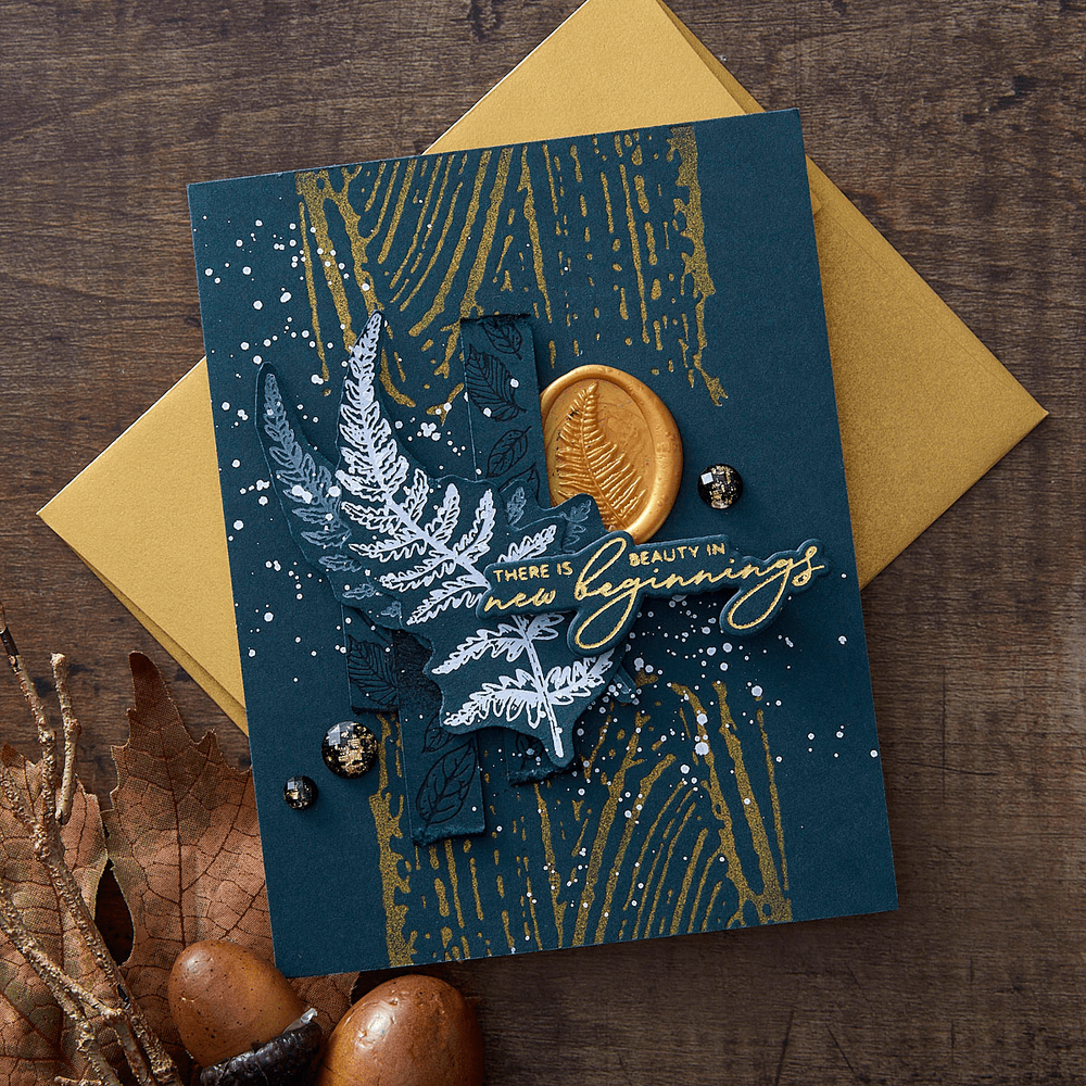 Fern Leaf 3D Wax Seal Stamp from the Woodland Tales Collection