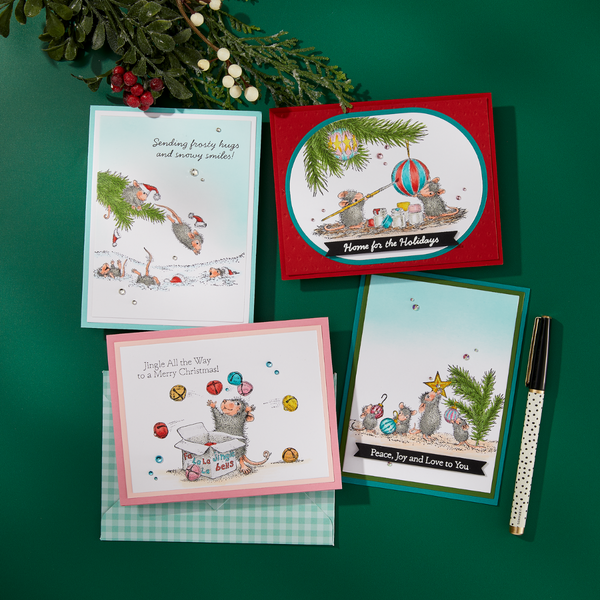 Tree-mendous Christmas Cling Rubber Stamp Set