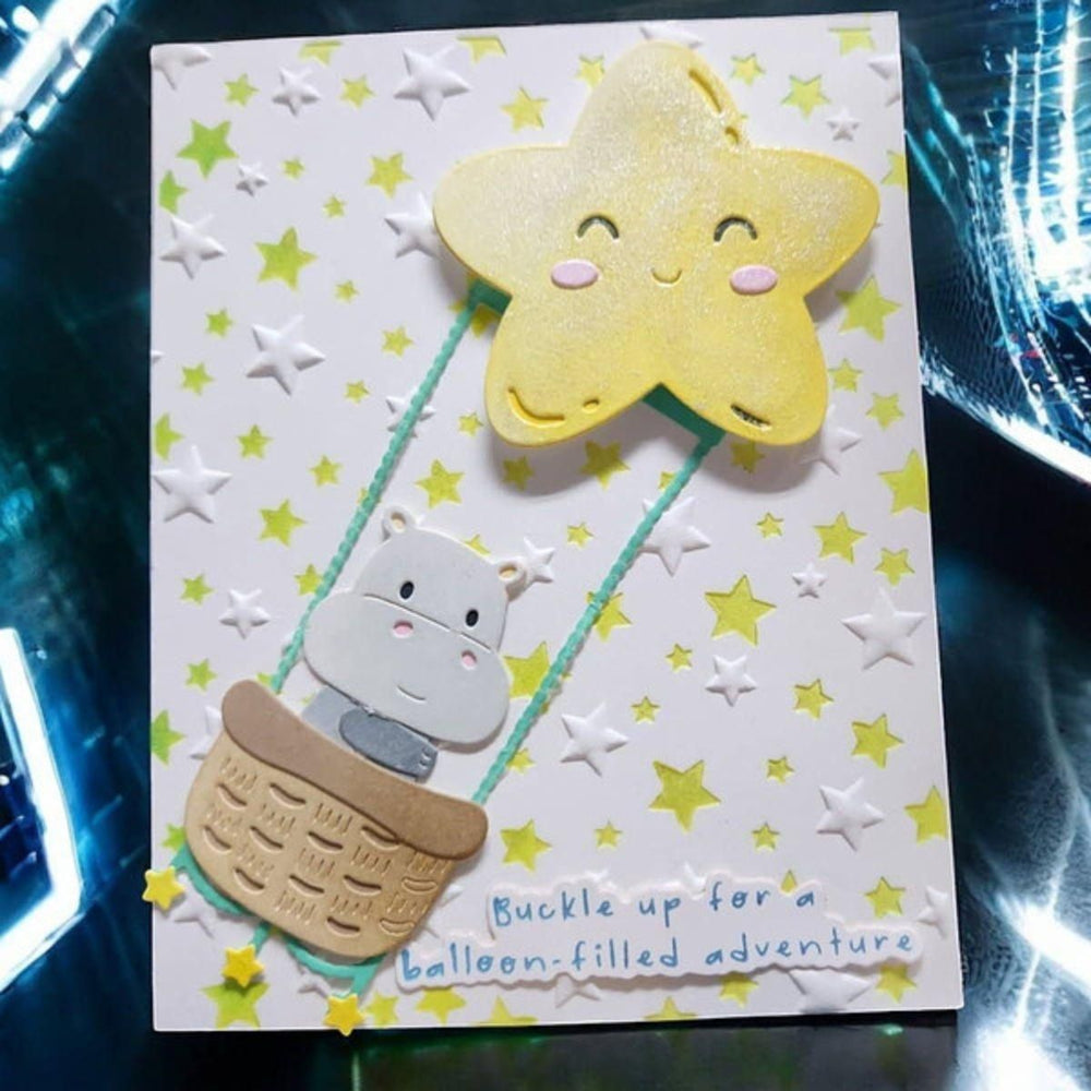 Wishing and Falling Stars 3D Embossing Folder and BetterPress Bundle