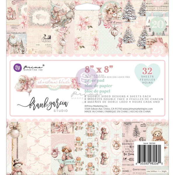 Prima Christmas Blush by Frank Garcia 8 x 8" Paper Pad