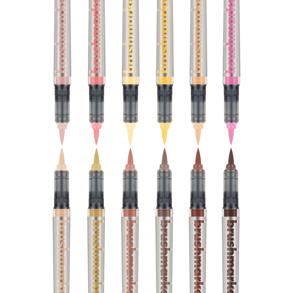 Karin Brushmarker PRO 12pc Skin Colors Set