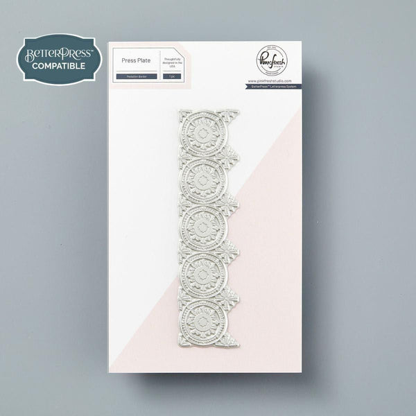 PinkFresh Studio Medallion Border Press Plate