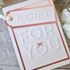Beveled A Gift for You A2 Cardfront 3D Embossing Folder