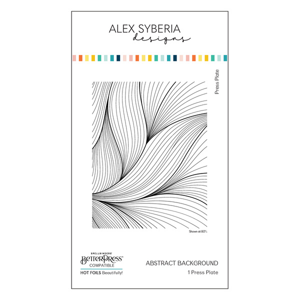 Alex Syberia Designs - Abstract Background Press Plate