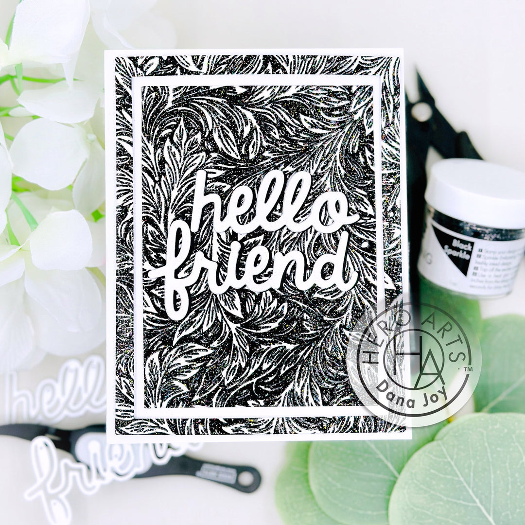 Black Sparkle Embossing Powder