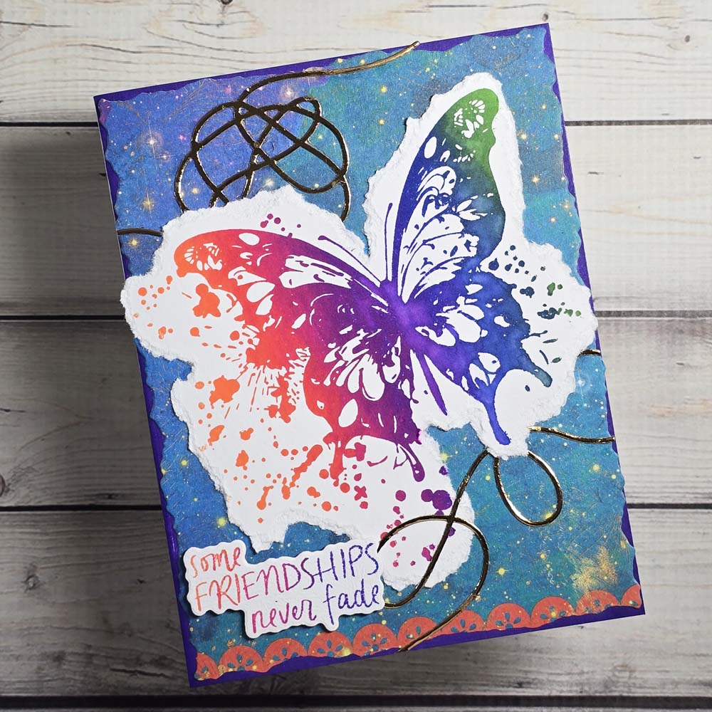 Butterfly Splatter BetterPress Plate & Die Set