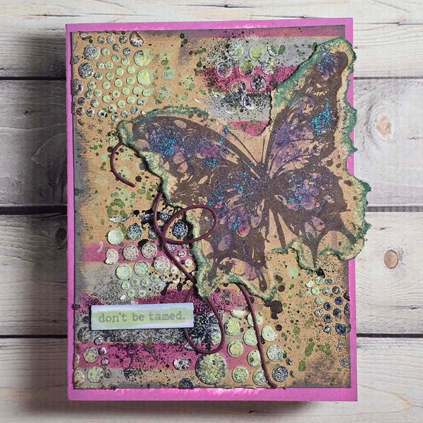 Butterfly Splatter BetterPress Plate & Die Set