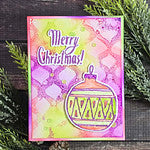 Merry, Merry, Merry Bird Registration Press Plate & Die Set by Dina Wakley