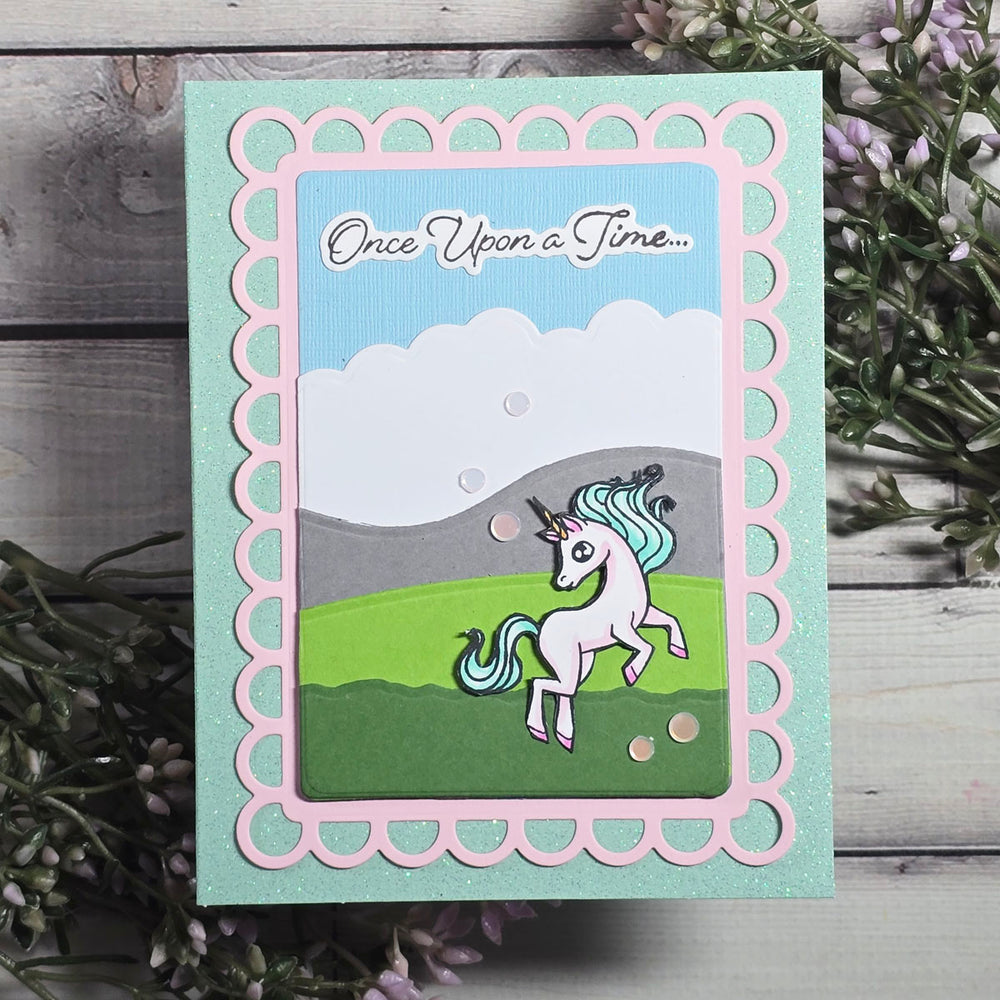 Classic Mouse Wedding Sentiments Press + Foil Plate & Die Set