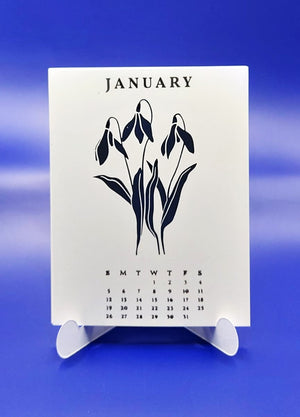 2025 DIY Calendar Press Plates from the Florals Through the Year Collection