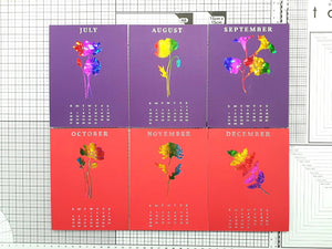 2025 DIY Calendar Press Plates from the Florals Through the Year Collection