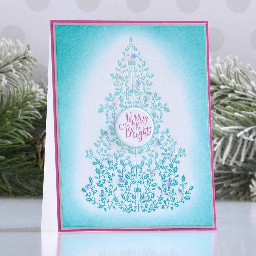 Holly Tree Press Plate & Die Set from the BetterPress Christmas Collection