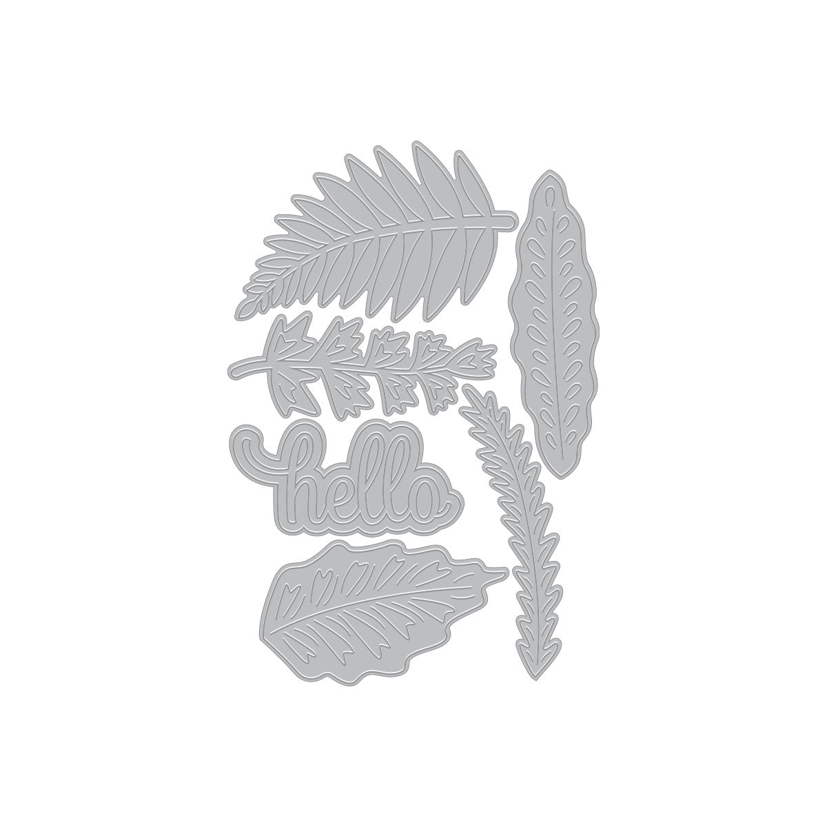 Hello Rainforest Leaves Die set of the Month - April 2025 – Hero Arts