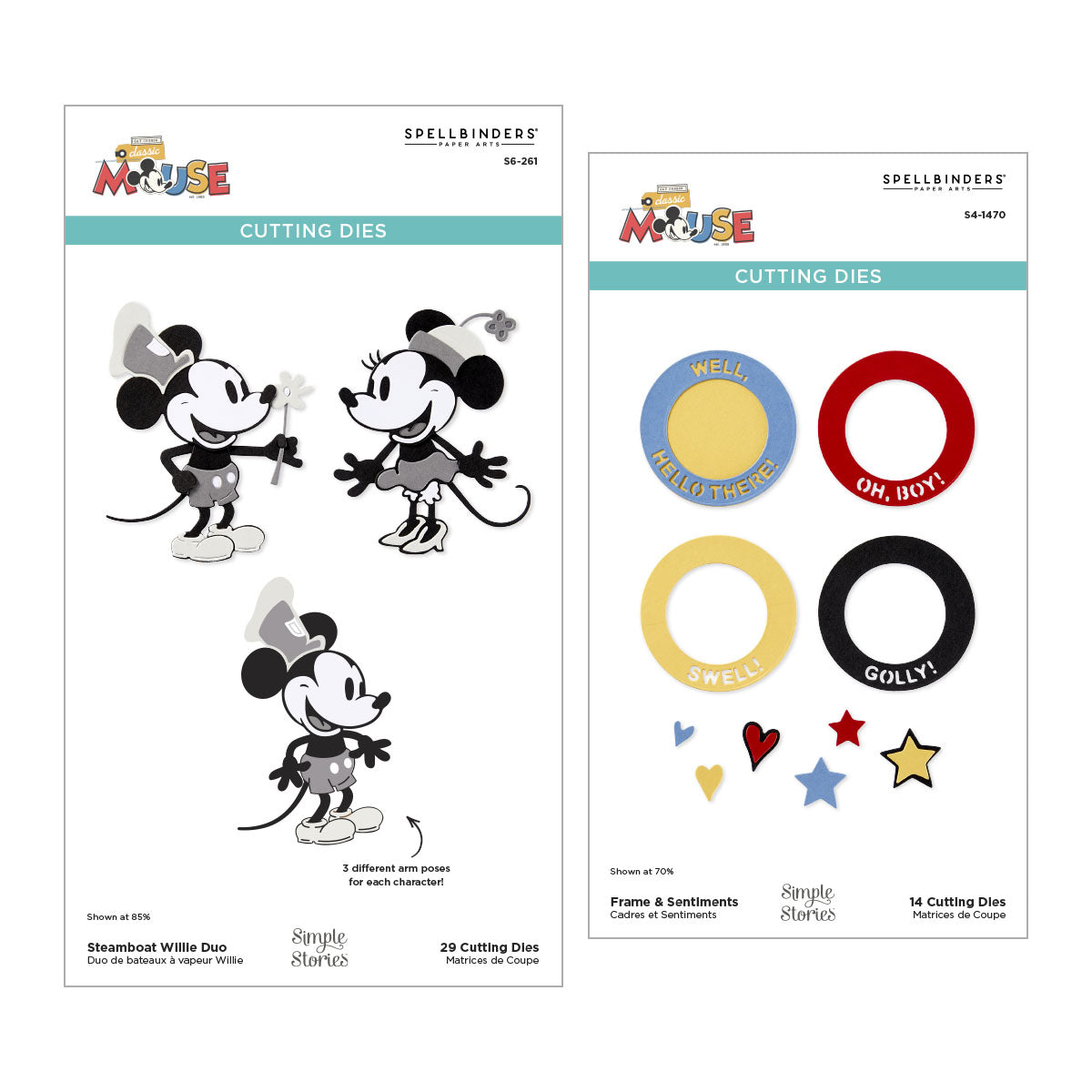 Say Cheese Classic Mouse Character Die Bundle