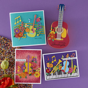 Musical Notes 3D Embossing Folder by Bibi Cameron
