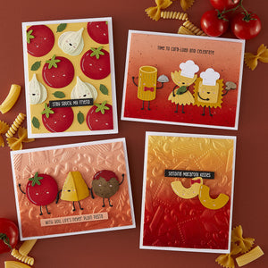 Pasta Friends Etched Dies