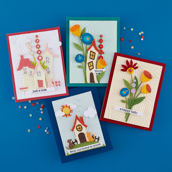 Whimsical Blooms Etched Dies by Vicky Papaioannou
