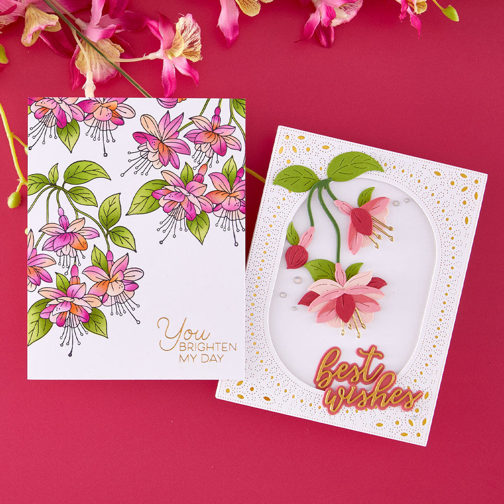 Magical Fuchsia Press + Foil Plate & Die Set by Alex Syberia Designs