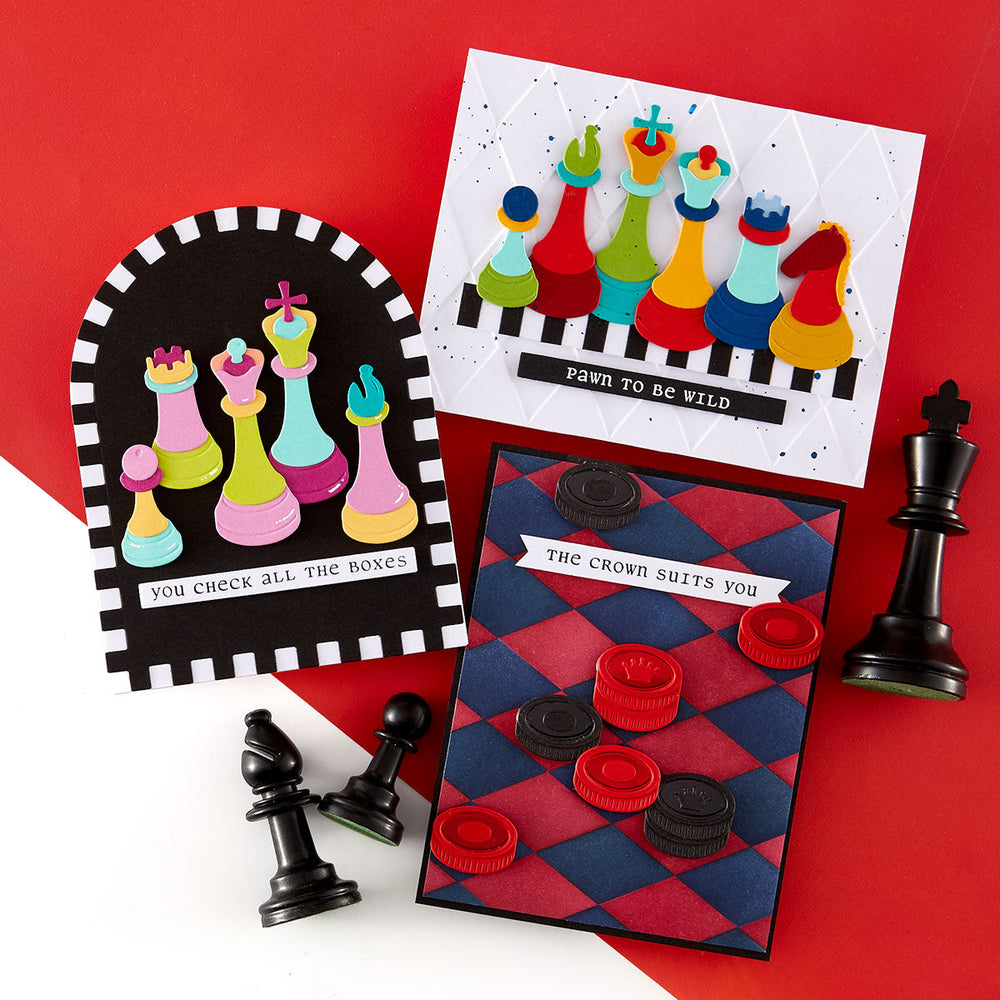 Well Played Sentiments Clear Stamp & Die Set