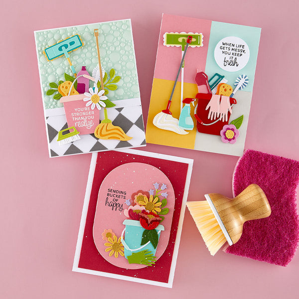 Suds & Buds 3D Embossing Folder