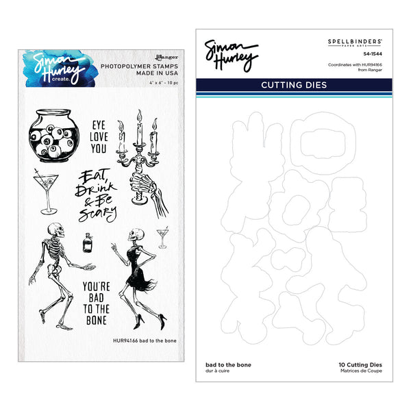 Bad to the Bone Stamp & Die Bundle by Simon Hurley
