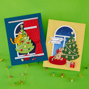 Christmas Cats Accessories Etched Dies by Yana Smakula