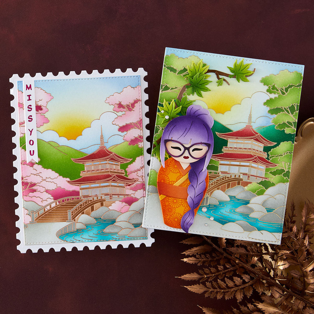 Autumn in Kyoto Press + Foil & Stencil Bundle by Alex Syberia