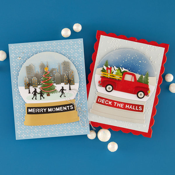 Holiday Truck Scene Etched Dies by Simon Hurley