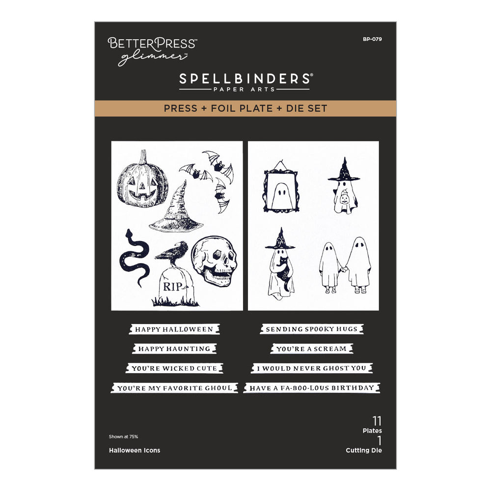 Halloween Icons Press + Foil Plate & Die Set