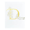 Floral D and Sentiment Press Plate
