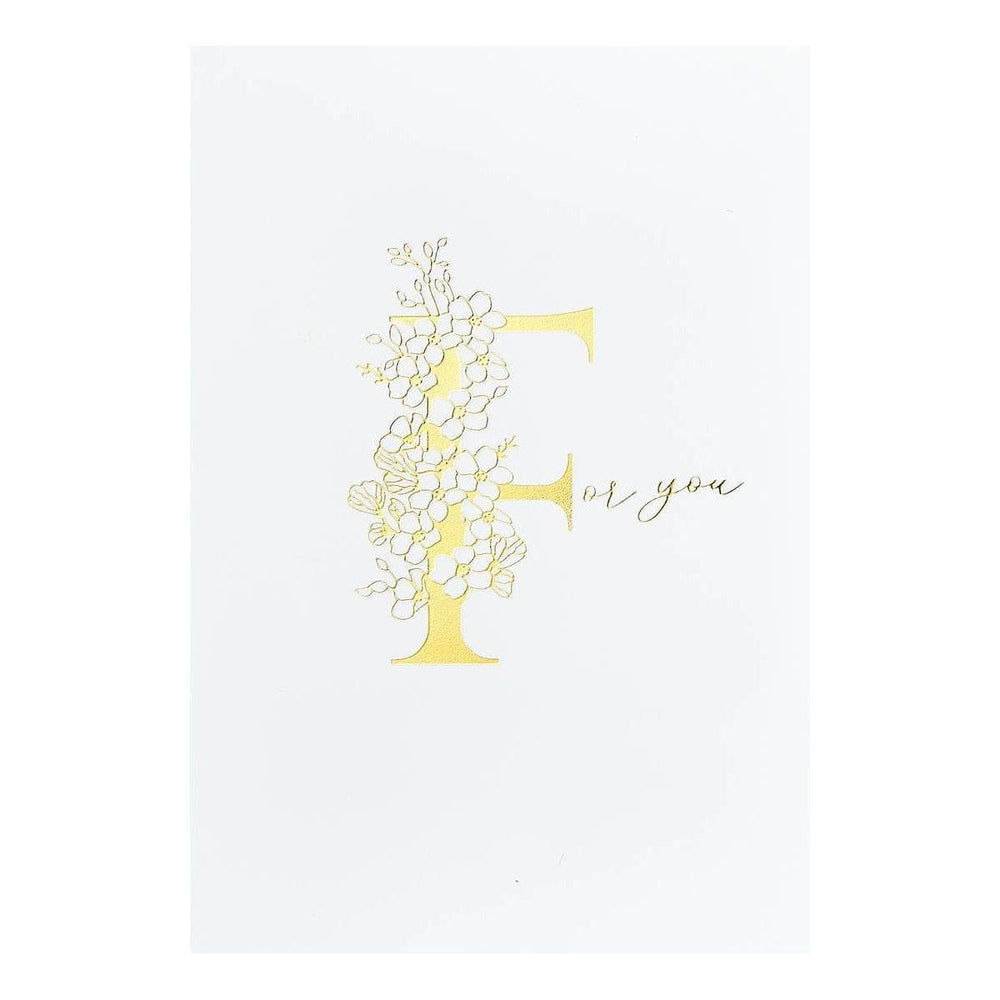 Floral F and Sentiment Press Plate
