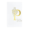 Floral P and Sentiment Press Plate