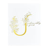 Floral U and Sentiment Press Plate