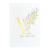 Floral V and Sentiment Press Plate