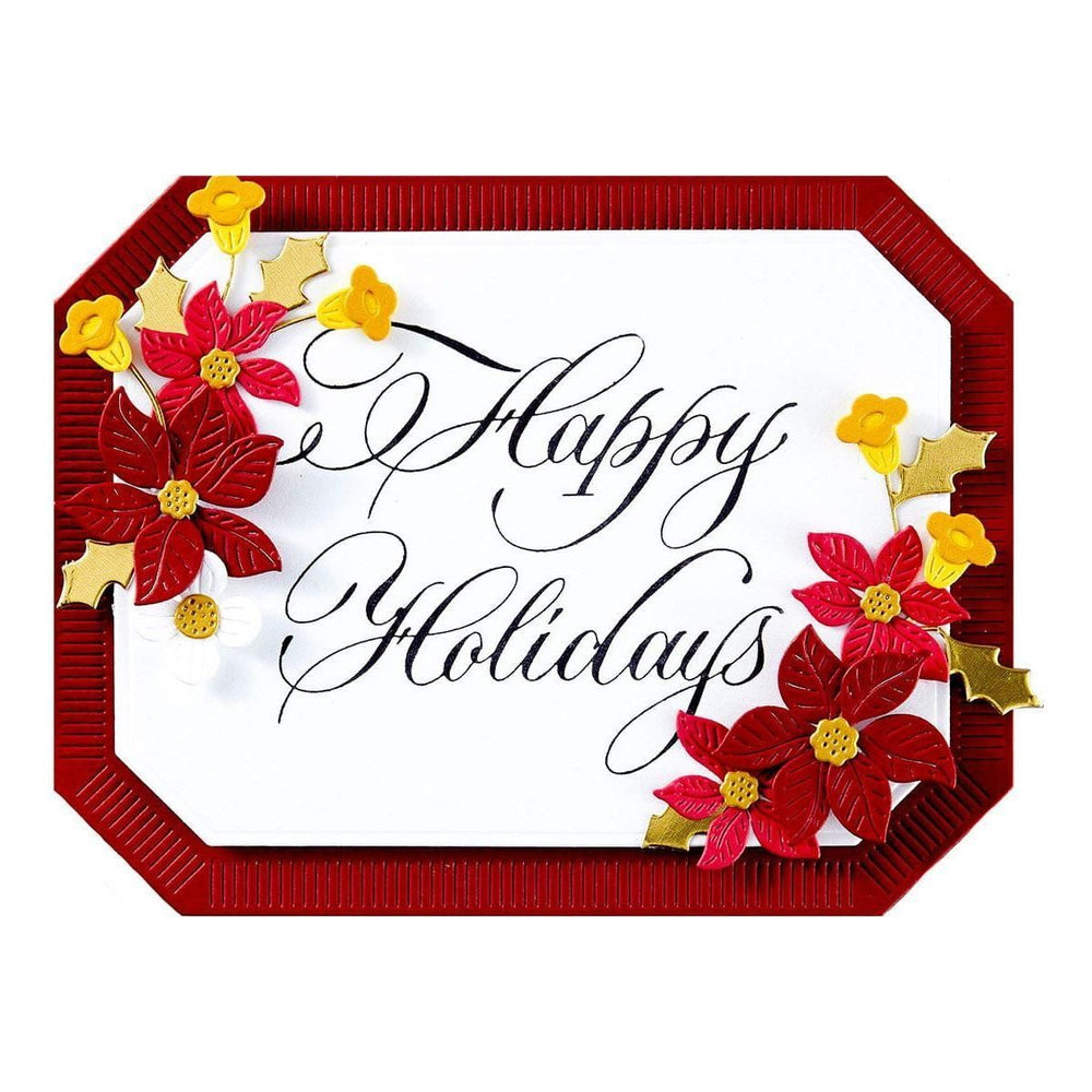 Copperplate Happy Holidays Press Plate by Paul Antonio