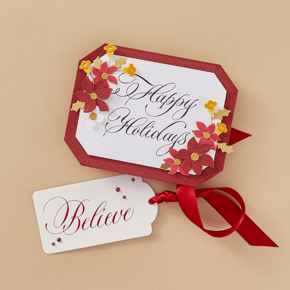 Copperplate Holiday Sentiments BetterPress Plates Bundle  by Paul Antonio