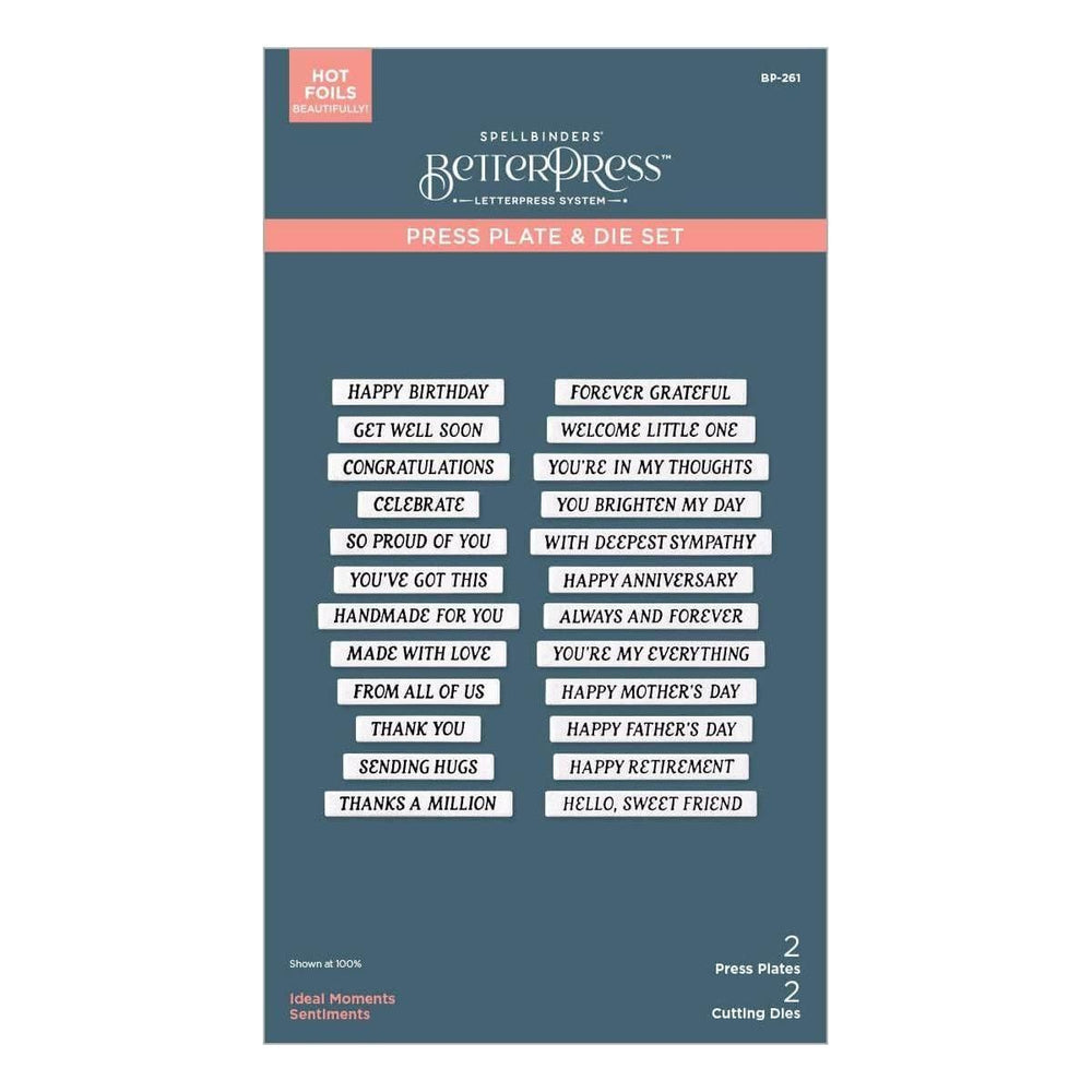Ideal Moments Press Plate & Die Set