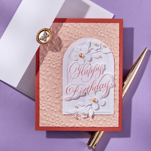 Copperplate Happy Birthday and Everything BetterPress Plate & Die Set by Paul Antonio