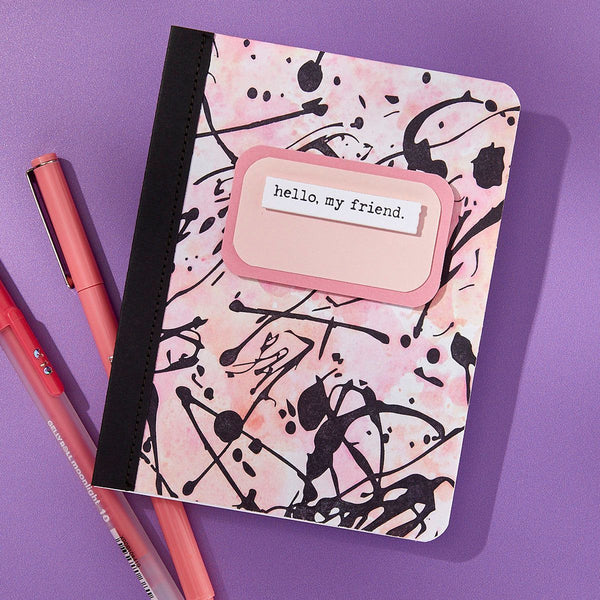 Memo Splatter BetterPress Plate from the Take Note Collection