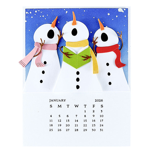 DIY 2026 Calendar BetterPress Plate