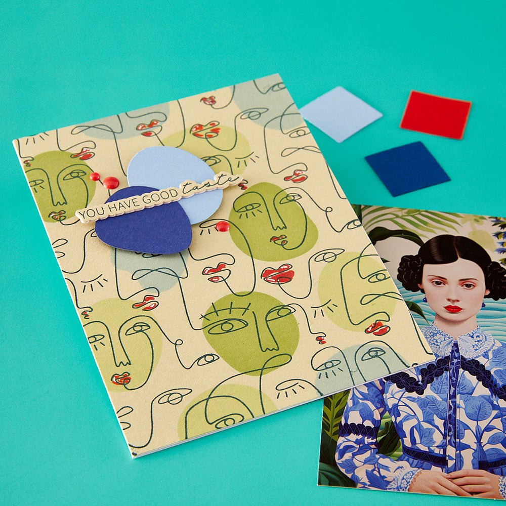 All My Senses Faces Press + Foil Plates and Stencil Bundle by Jaycee Gaspar