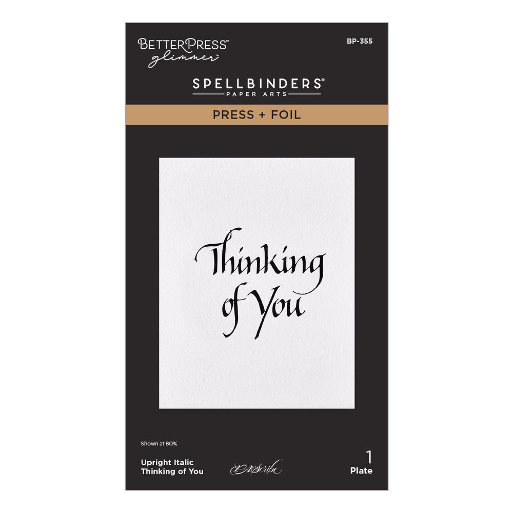 Upright Italic Everyday Sentiments Press + Foil Bundle by Paul Antonio