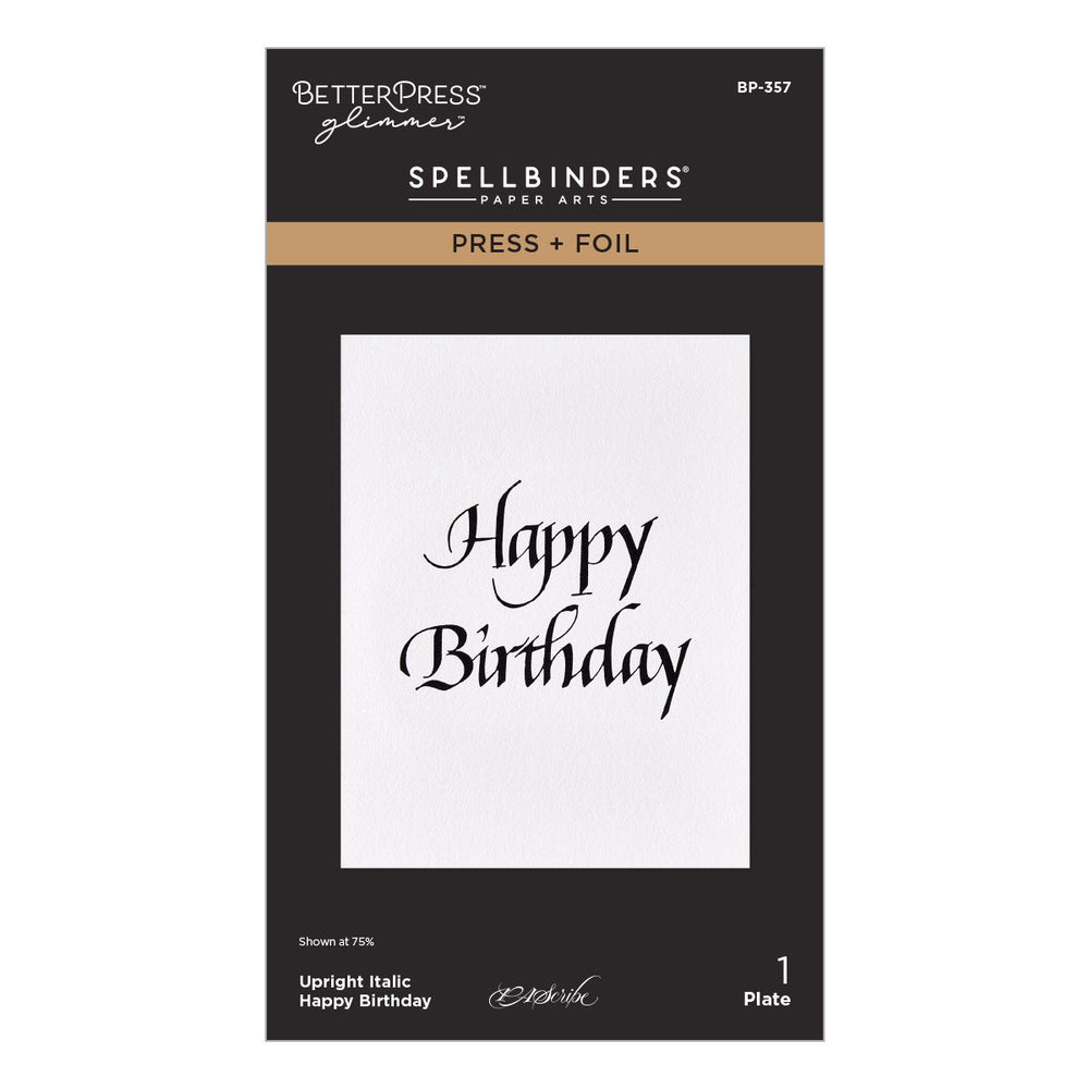 Upright Italic Everyday Sentiments Press + Foil Bundle by Paul Antonio