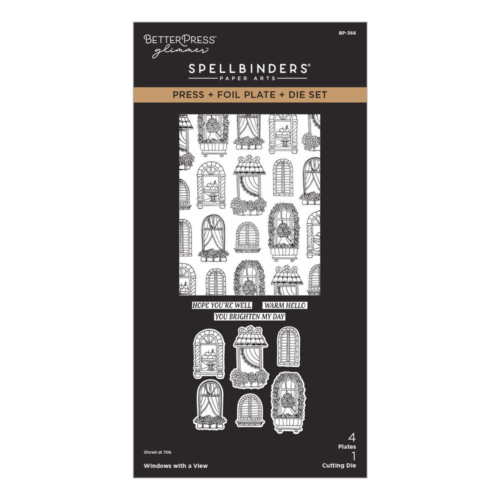 Windows with a View Press + Foil Plate & Die Set