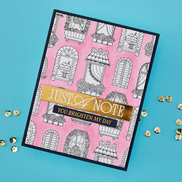 Windows with a View Press + Foil Plate & Die Set