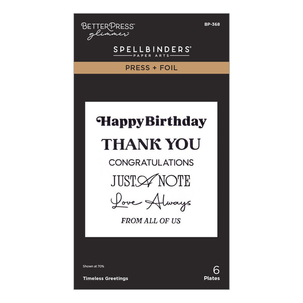 Timeless Greetings Press + Foil Plates