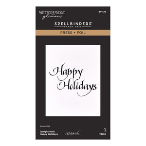Upright Italic Holiday Sentiments Press + Foil Bundle by Paul Antonio